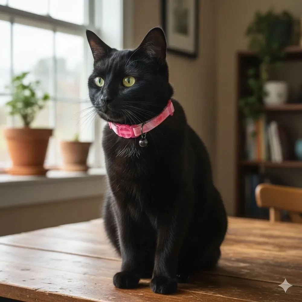 Whisker City NWT Pink Marble Easy Release Adjustable Adult Cat Collar 8in-12in